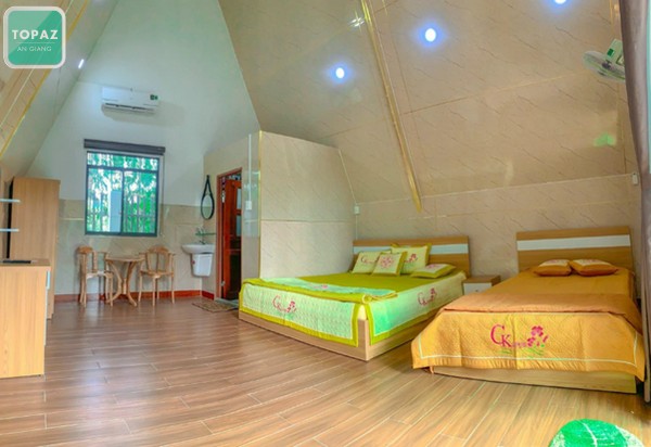 Phòng ngủ ở Tuyết Anh homestay An Giang