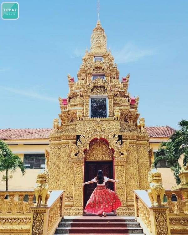 Chùa Svayton là một tượng điển của kiến trúc chùa tháp mang đặc trưng của người Khmer ở Nam Bộ